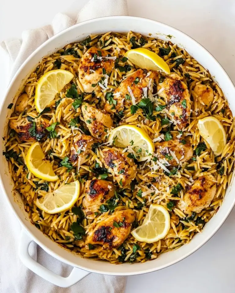homemade One-Pan Lemon Chicken Orzo photo