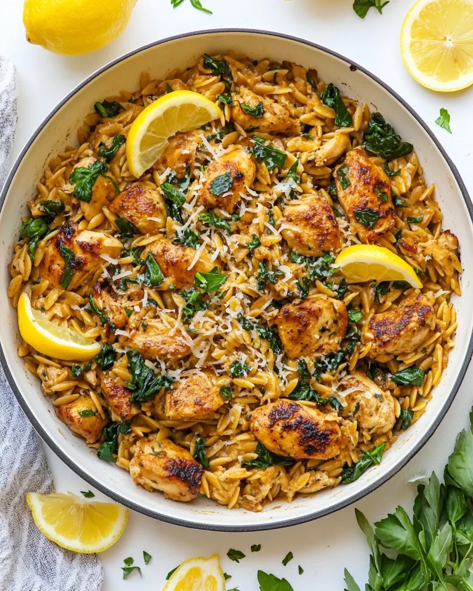 delicious One-Pan Lemon Chicken Orzo dish photo