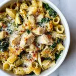 Homemade One-Pot Chicken and Artichoke Cavatappi photo