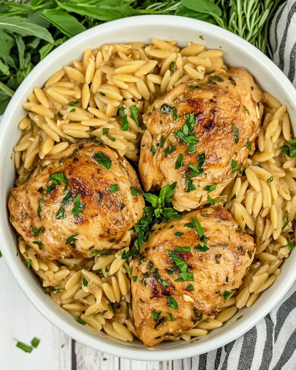 Easy One-Pot Chicken and Orzo recipe photo