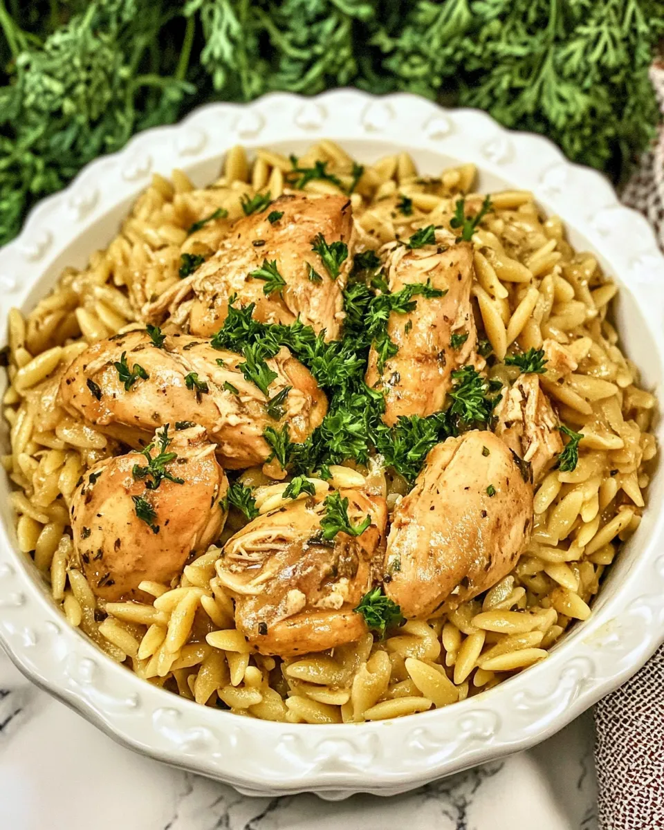 Delicious One-Pot Chicken and Orzo dish photo
