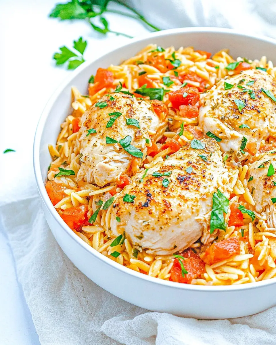 Easy One-Pot Italian Chicken and Orzo picture