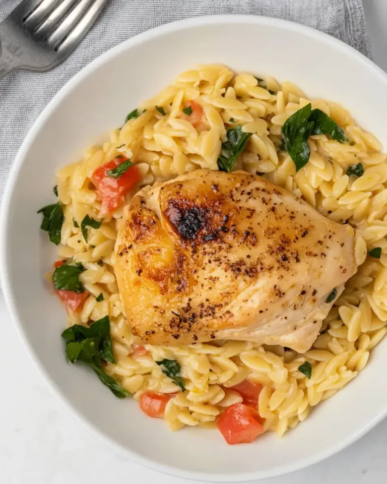 Homemade One-Pot Lemon Chicken and Orzo photo