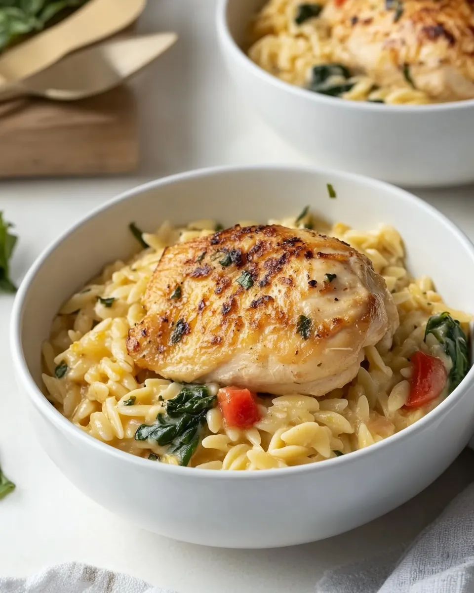 Classic One-Pot Lemon Chicken and Orzo image