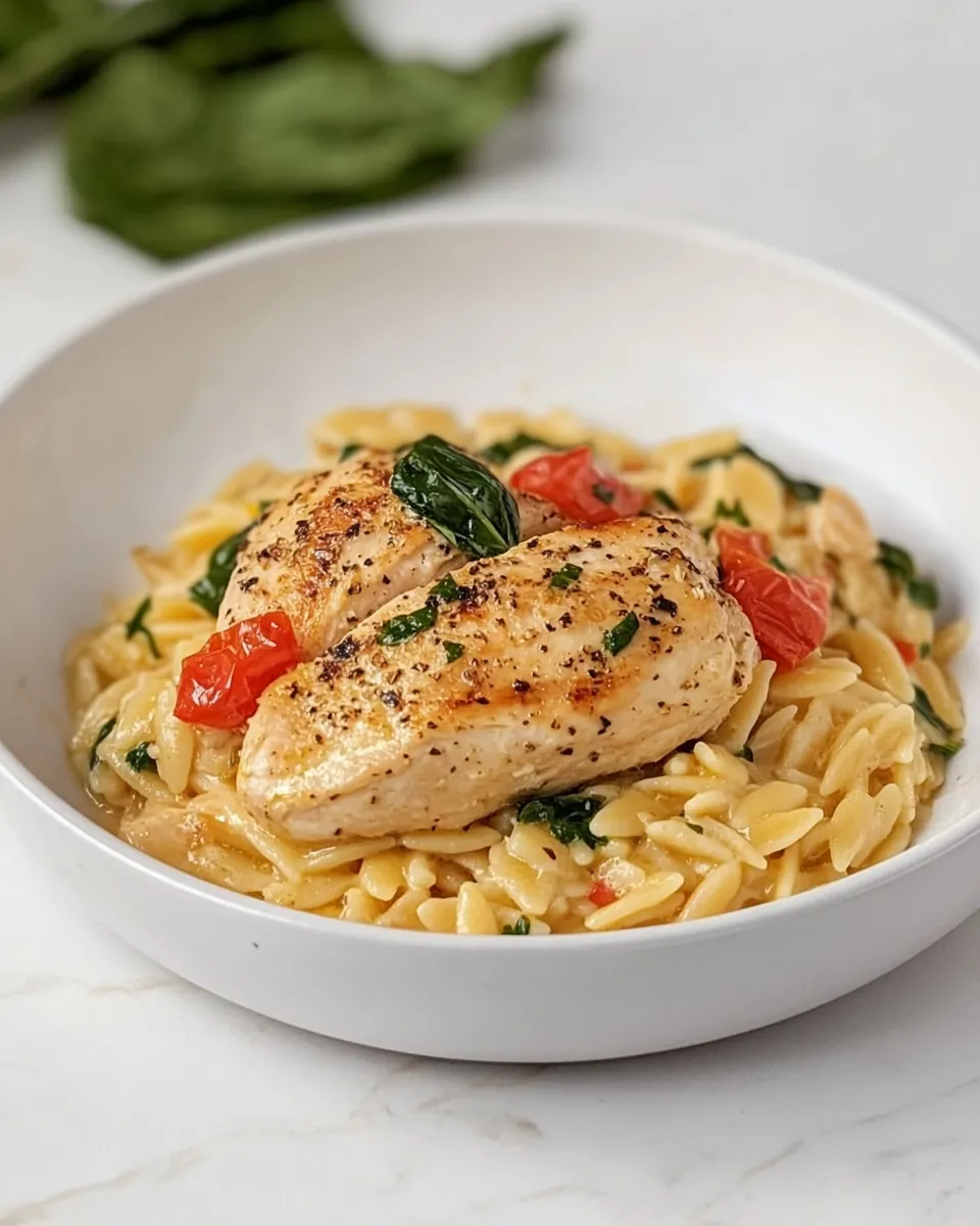 Easy One-Pot Lemon Chicken and Orzo recipe photo