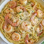 homemade One Pan Creamy Parmesan Linguine with Shrimp photo