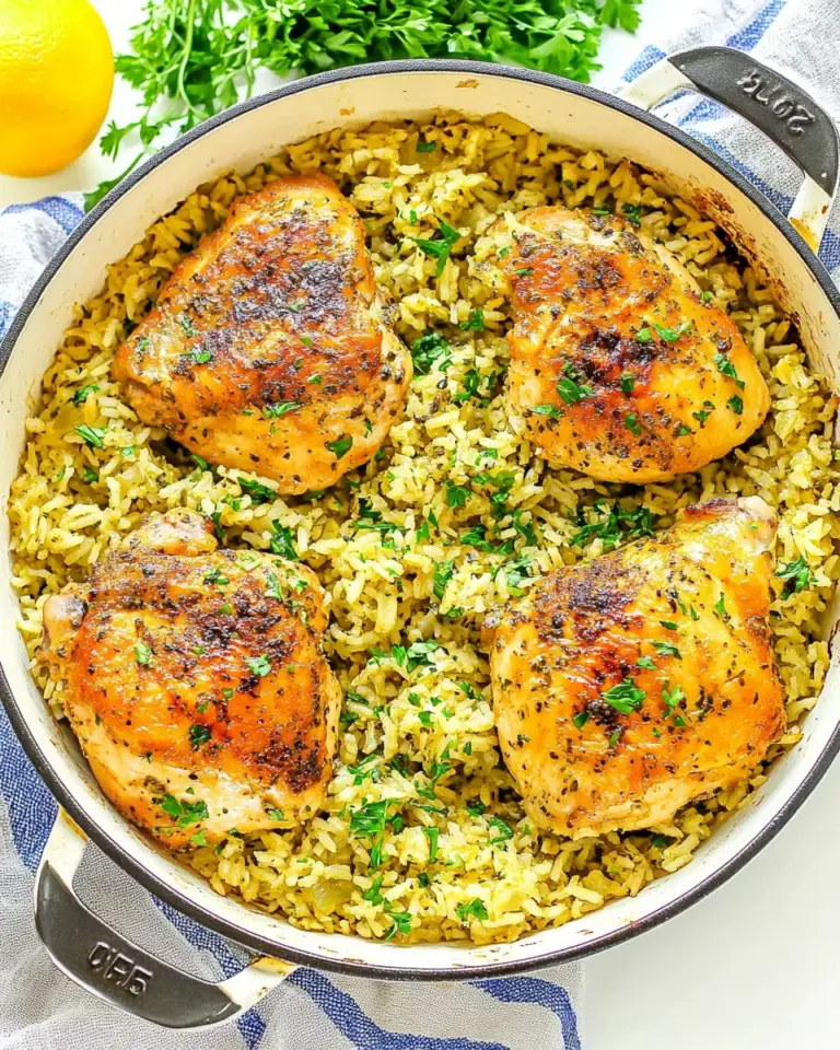 Homemade One Pan Italian Chicken and Rice photo