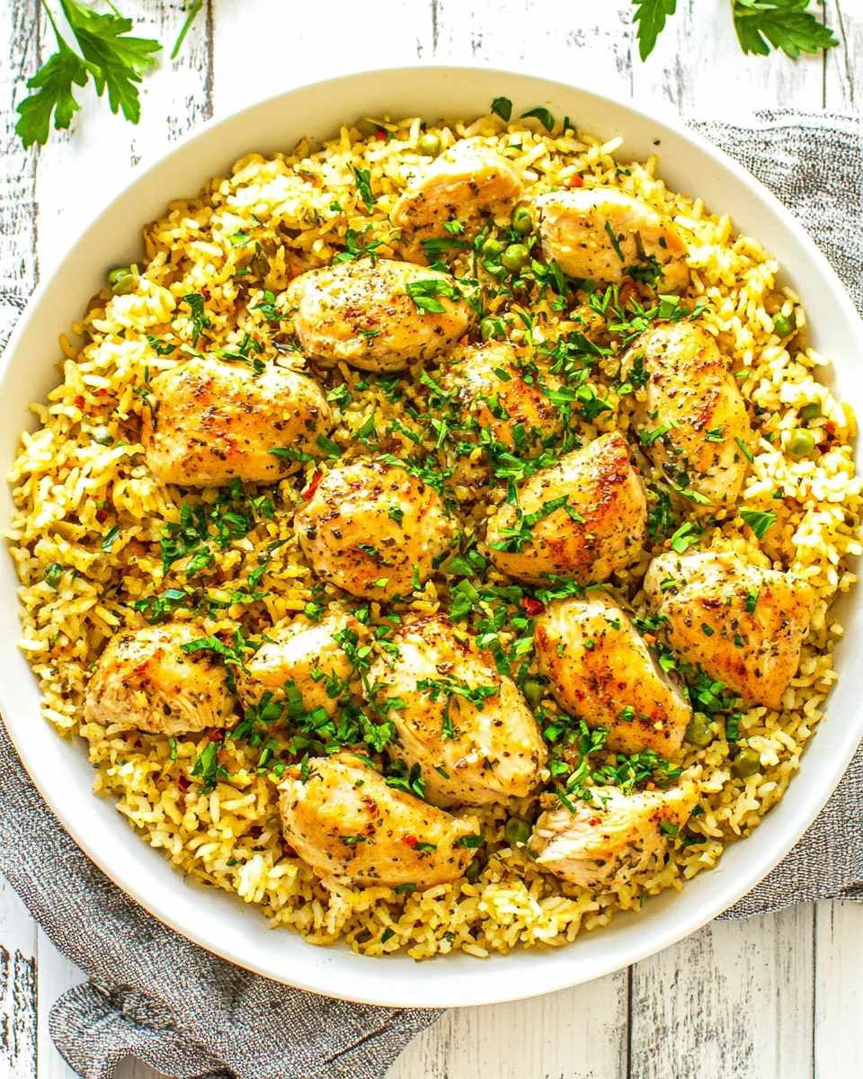 Classic One Pan Italian Chicken and Rice image