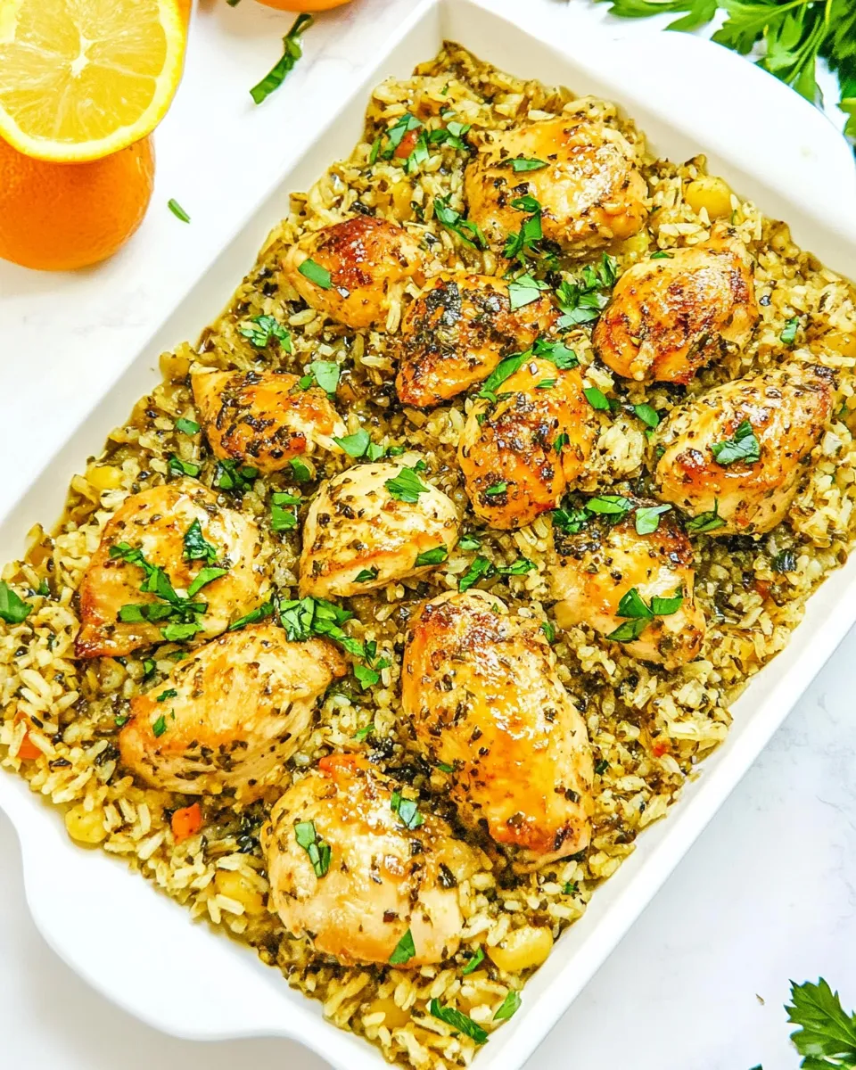 Delicious One Pan Italian Chicken and Rice dish photo