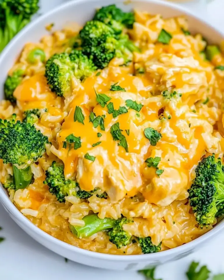 Homemade One Pot Cheesy Chicken Broccoli Rice photo