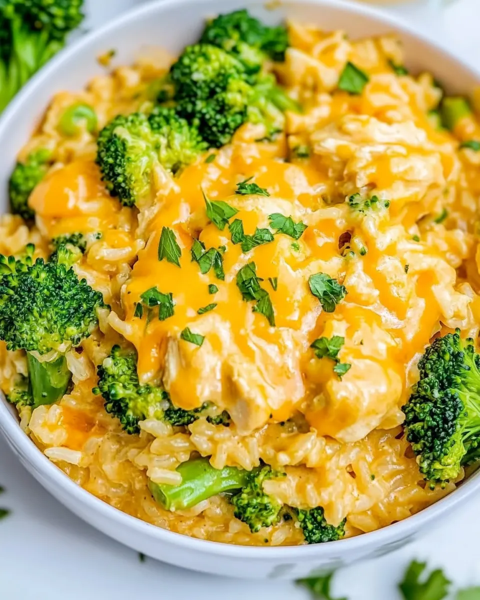 Homemade One Pot Cheesy Chicken Broccoli Rice photo