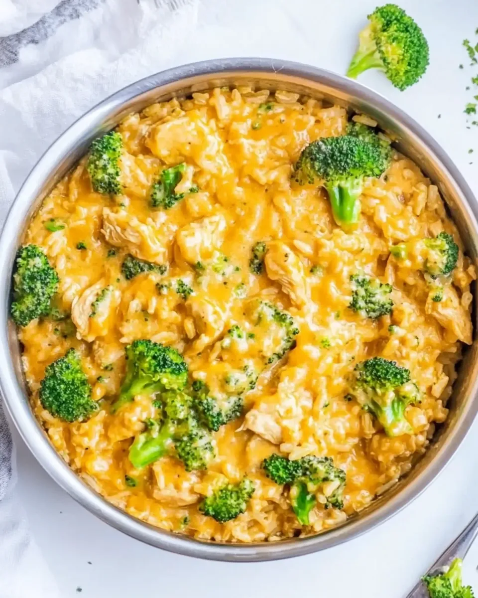 Classic One Pot Cheesy Chicken Broccoli Rice image