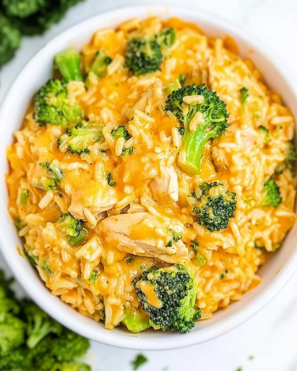Easy One Pot Cheesy Chicken Broccoli Rice recipe photo