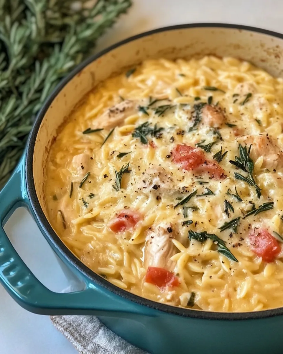 Easy One Pot Chicken and Orzo Recipe recipe photo