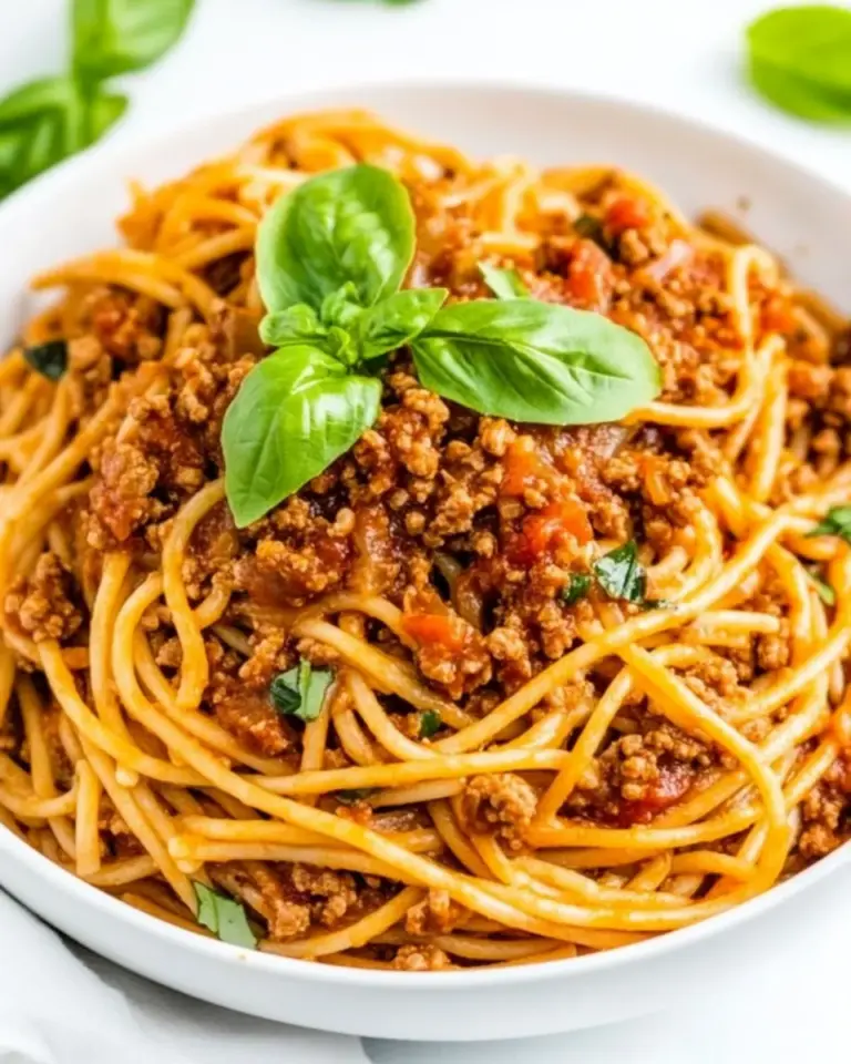 Homemade One Pot Ground Turkey Spaghetti photo