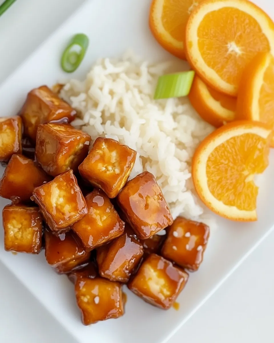 delicious Orange Tofu (Vegan Orange Chicken!) dish photo
