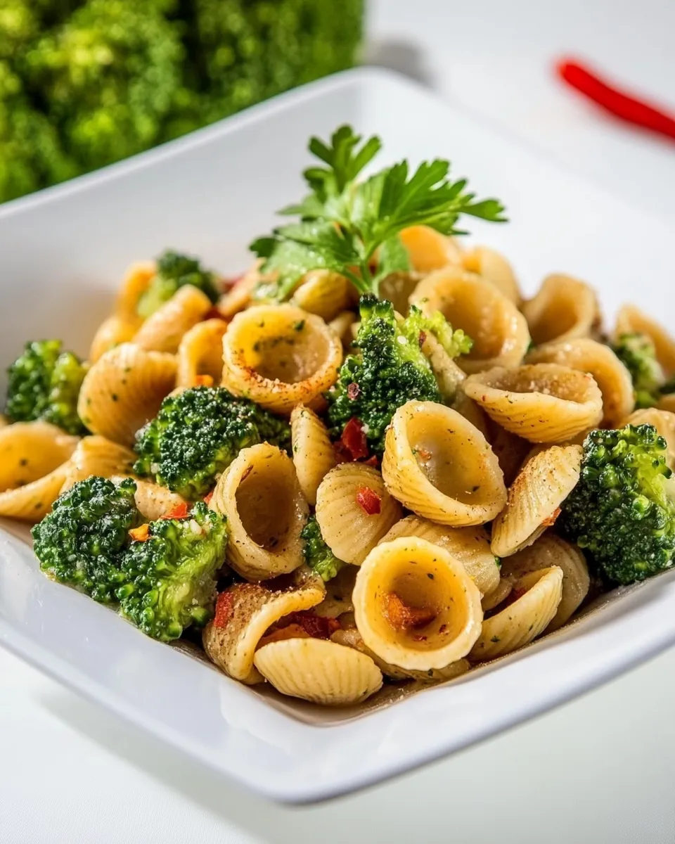 Homemade Orecchiette Pasta with Broccoli photo