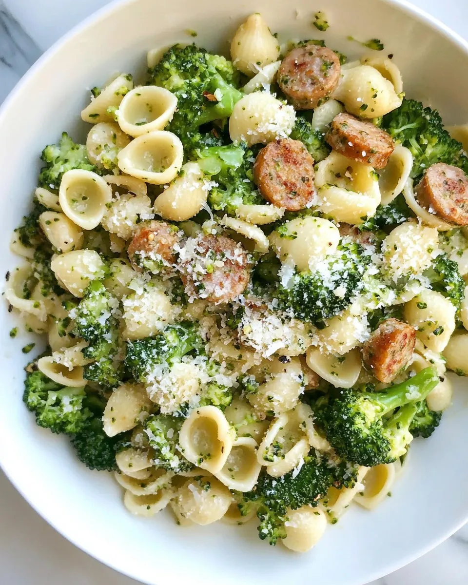 Easy Orecchiette Pasta with Chicken Sausage and Broccoli recipe photo