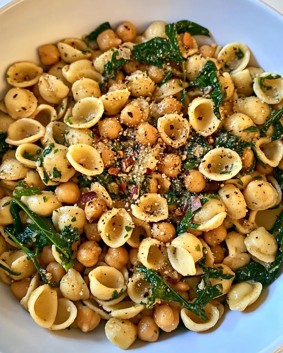 Delicious Orecchiette With Chickpeas And Zaatar shot