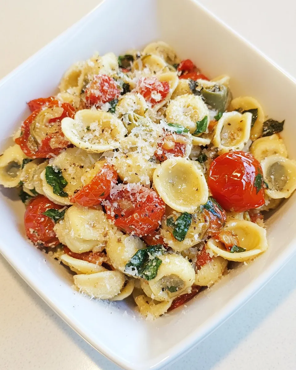 Classic Orecchiette with Slow Roasted Tomatoes & Artichokes image