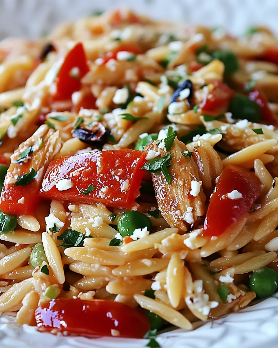 Delicious Orzo Salad Recipe shot