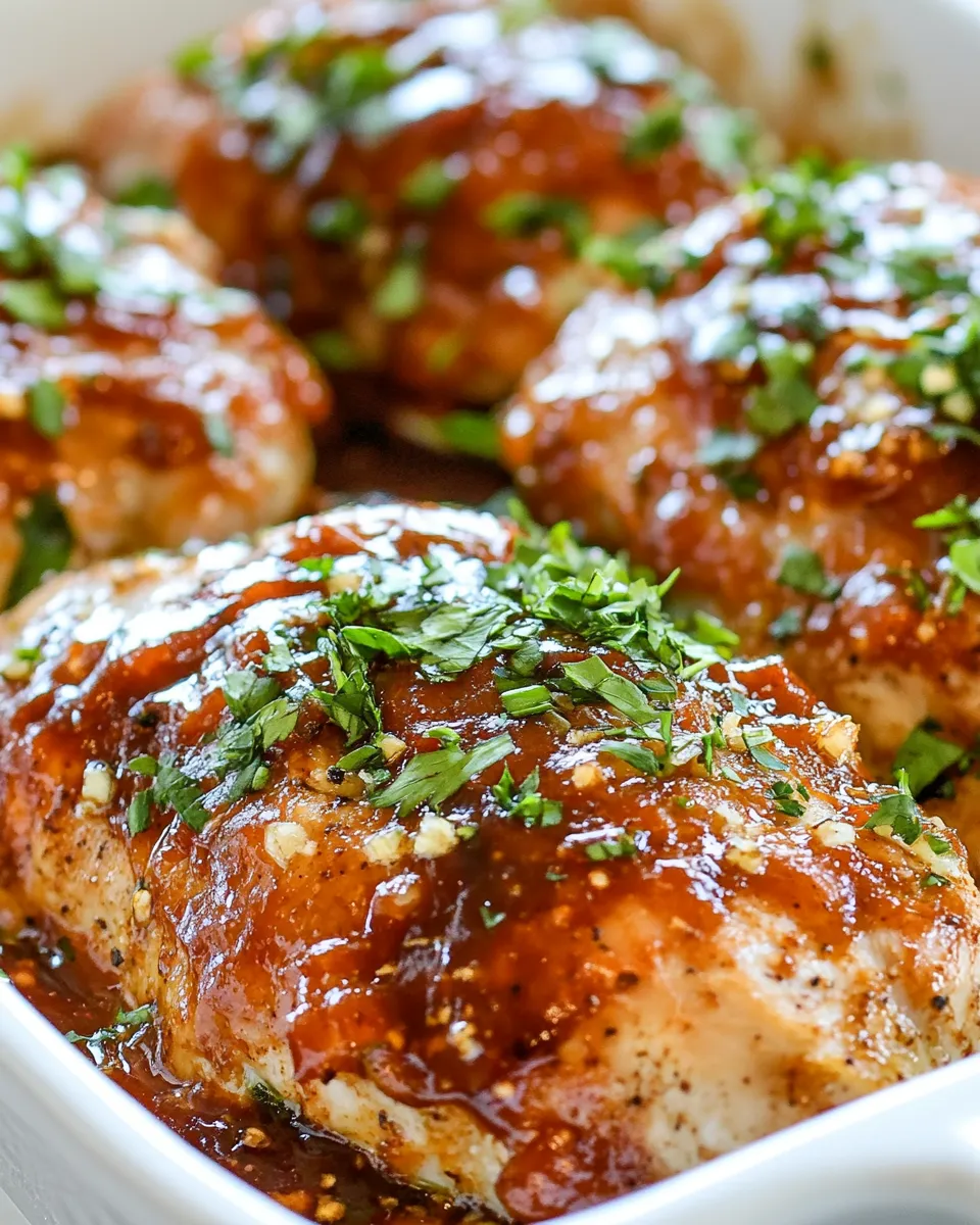 Homemade Oven Baked BBQ Chicken photo