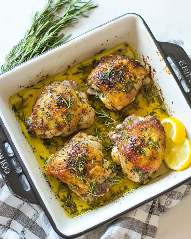 Homemade Oven Roasted Chicken Thighs photo