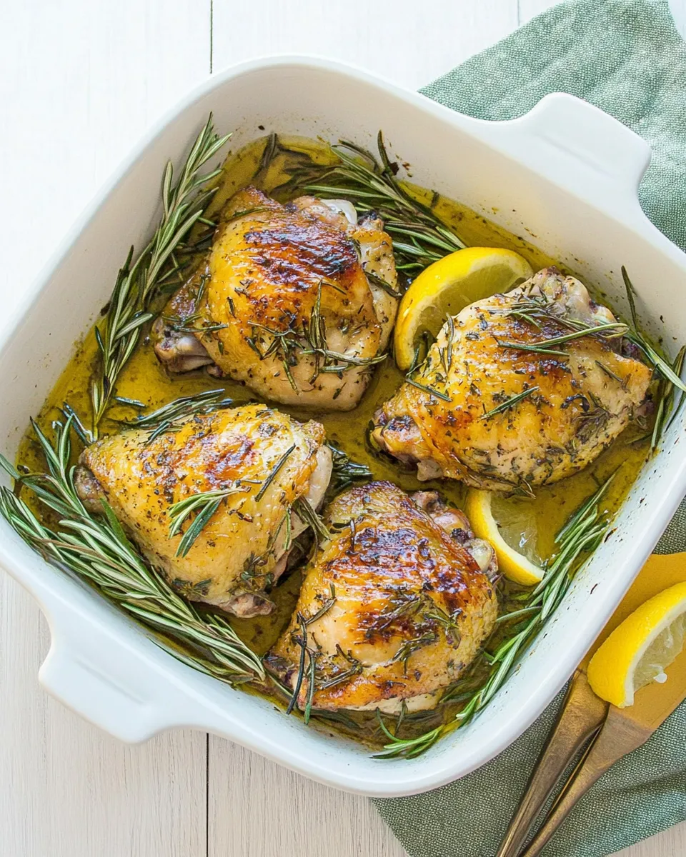 Classic Oven Roasted Chicken Thighs image