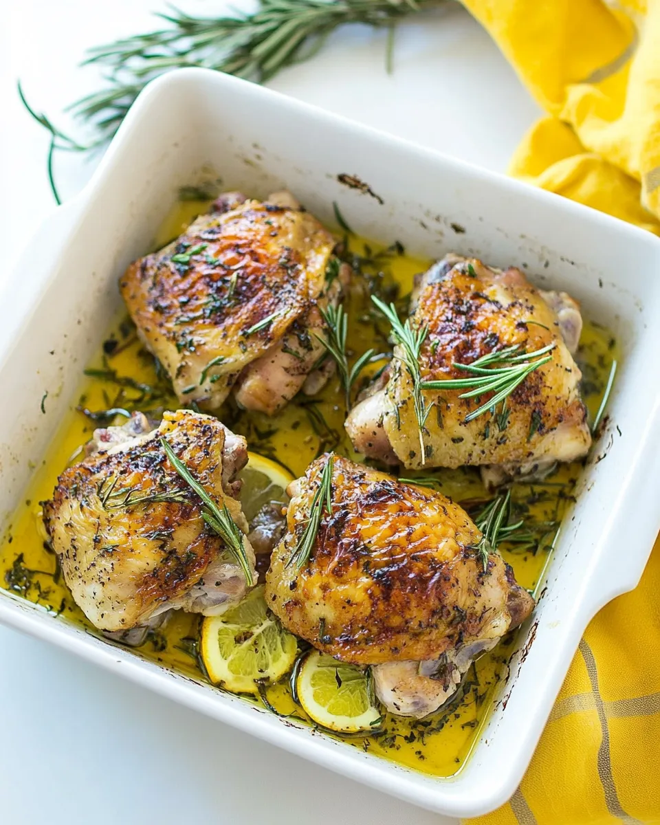 Easy Oven Roasted Chicken Thighs recipe photo