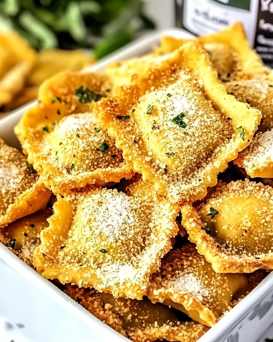 Delicious Oven Toasted Ravioli (Air Fryer or Oven) shot