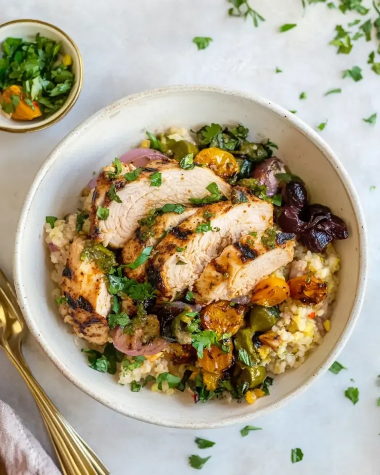 Homemade Paleo Grilled Moroccan Chicken Bowls photo