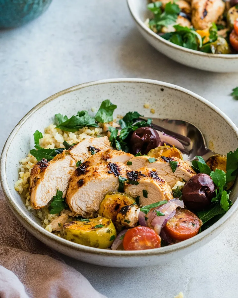 Classic Paleo Grilled Moroccan Chicken Bowls image