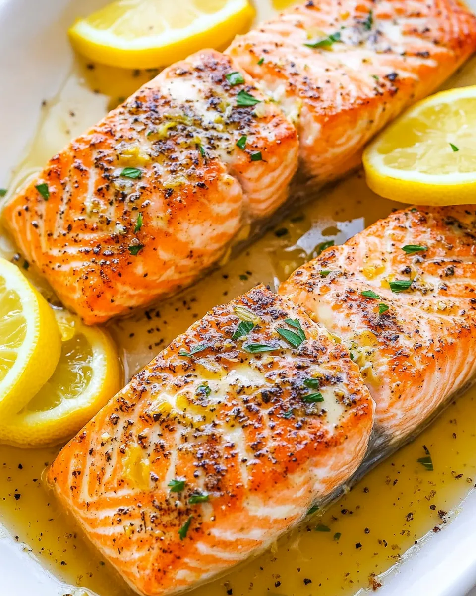 Classic Pan-Seared Salmon with Lemon Butter dish photo