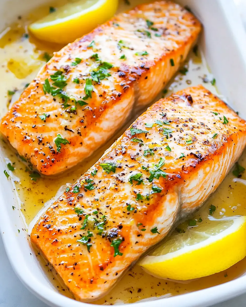 Delicious Pan-Seared Salmon with Lemon Butter plate image