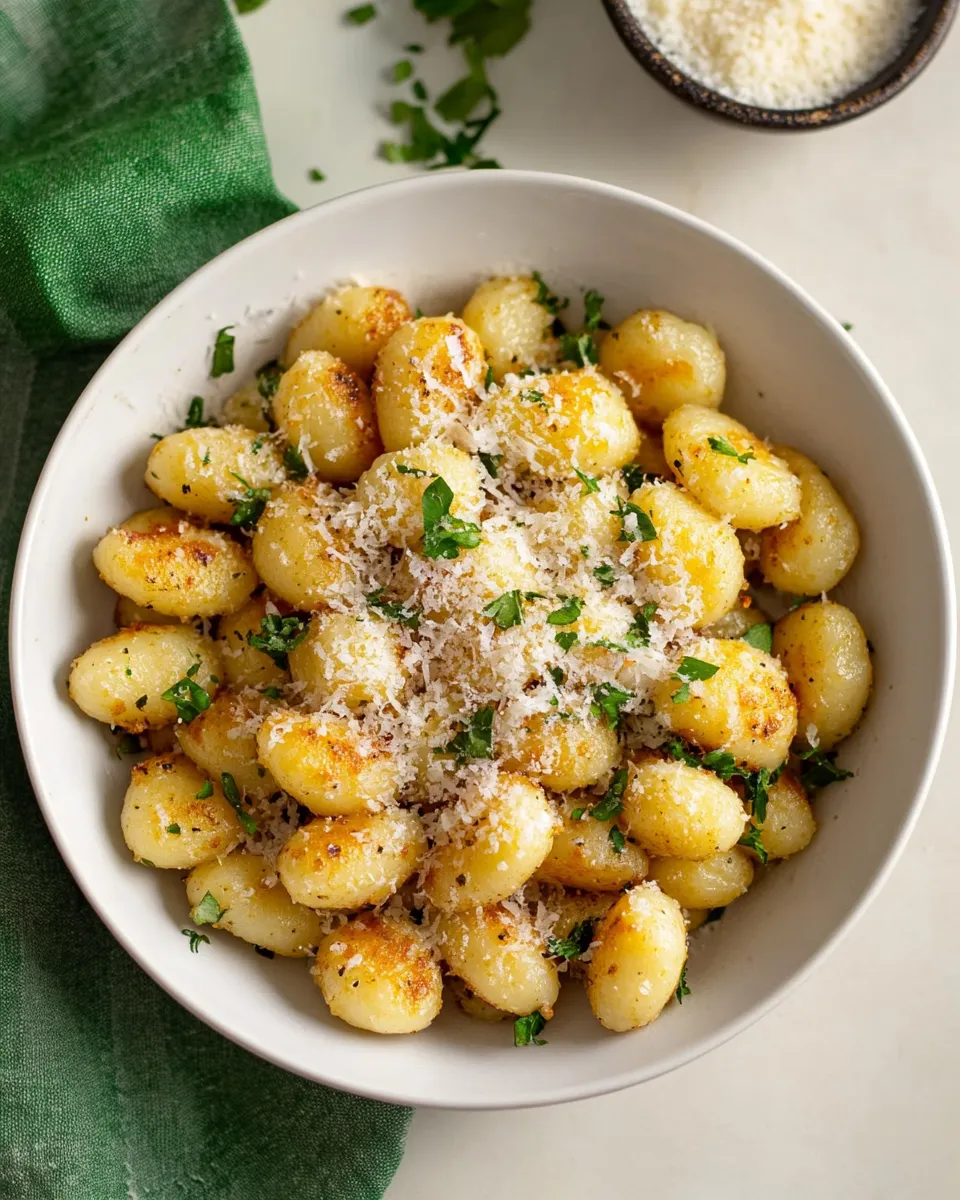 Delicious Pan Fried Gnocchi dish photo