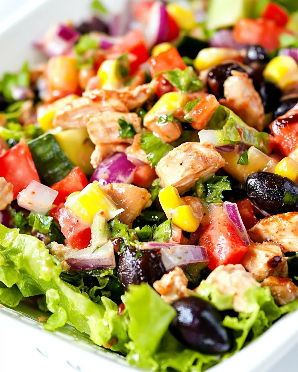 Classic Panera BBQ Chicken Salad dish photo