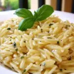 Homemade Parmesan Basil Orzo photo