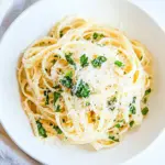 Homemade Parmesan Garlic Linguine Pasta photo