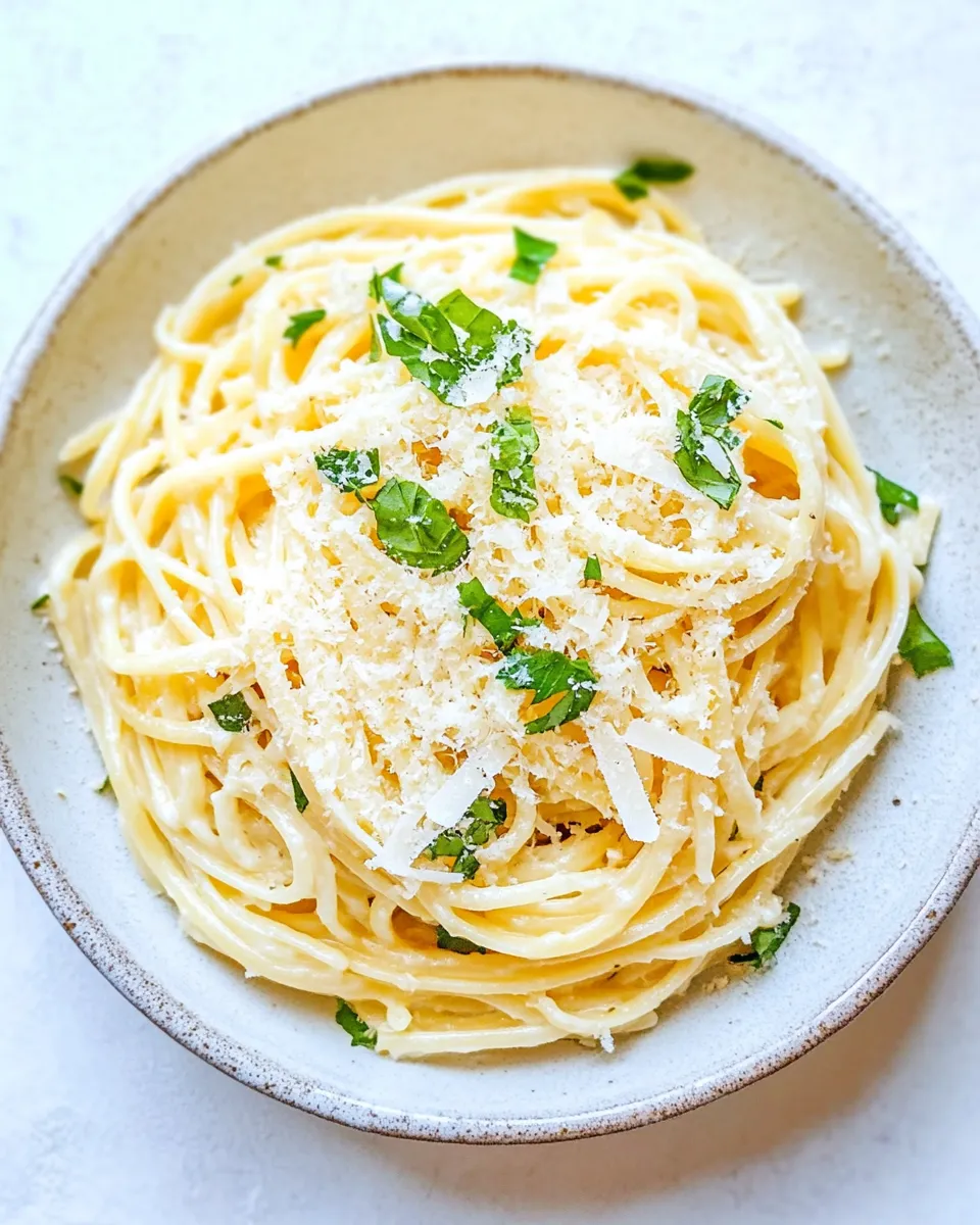 Classic Parmesan Garlic Linguine Pasta image