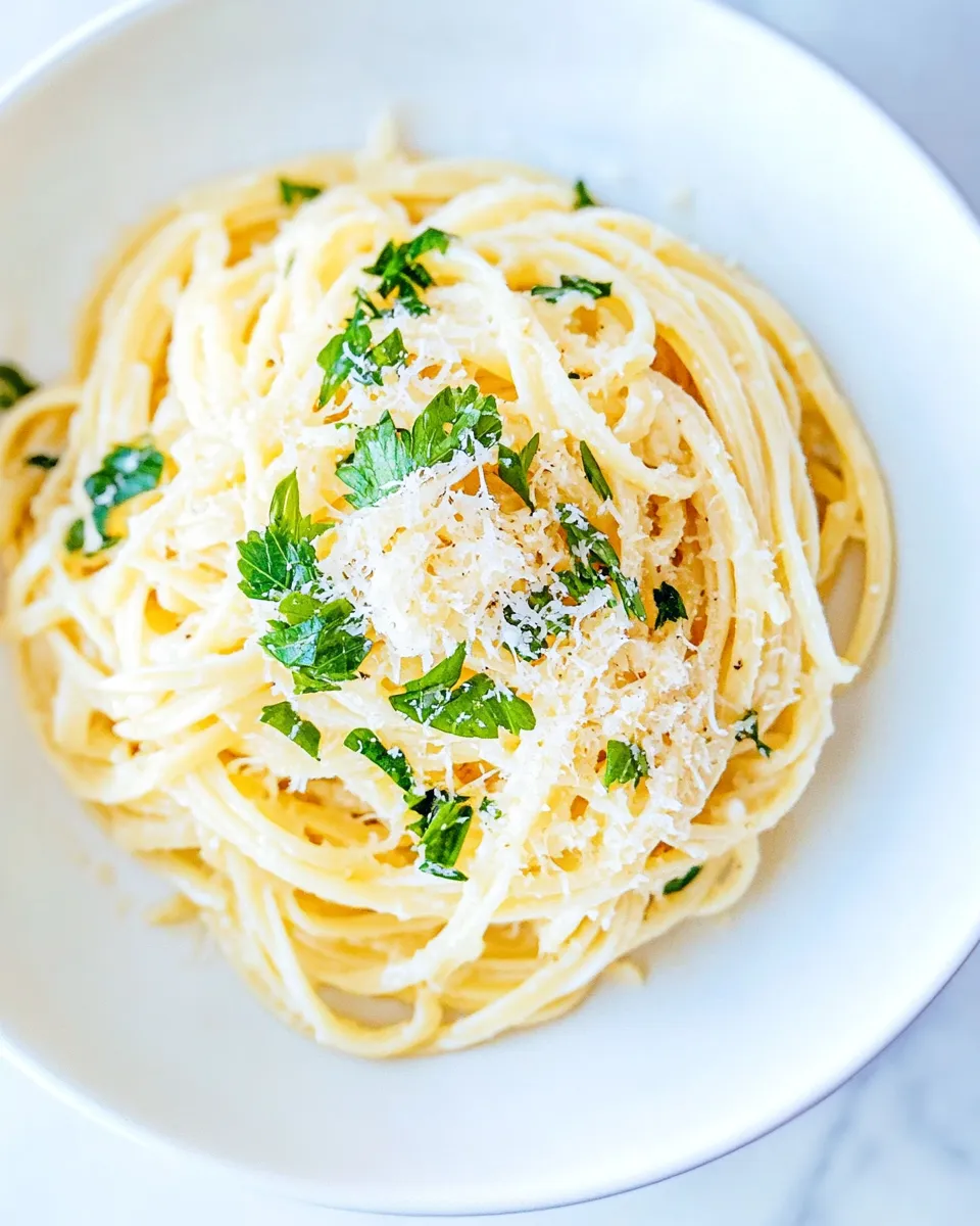 Easy Parmesan Garlic Linguine Pasta recipe photo