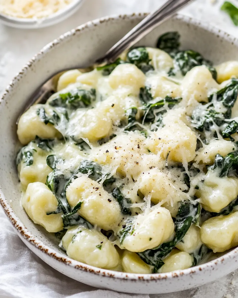 Homemade Parmesan Spinach Gnocchi photo