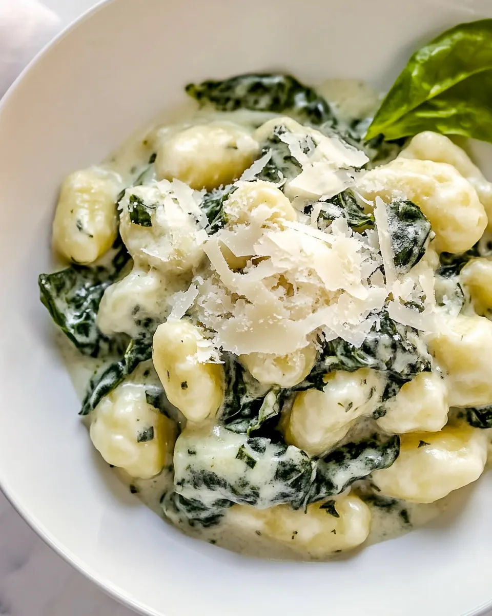 Classic Parmesan Spinach Gnocchi image
