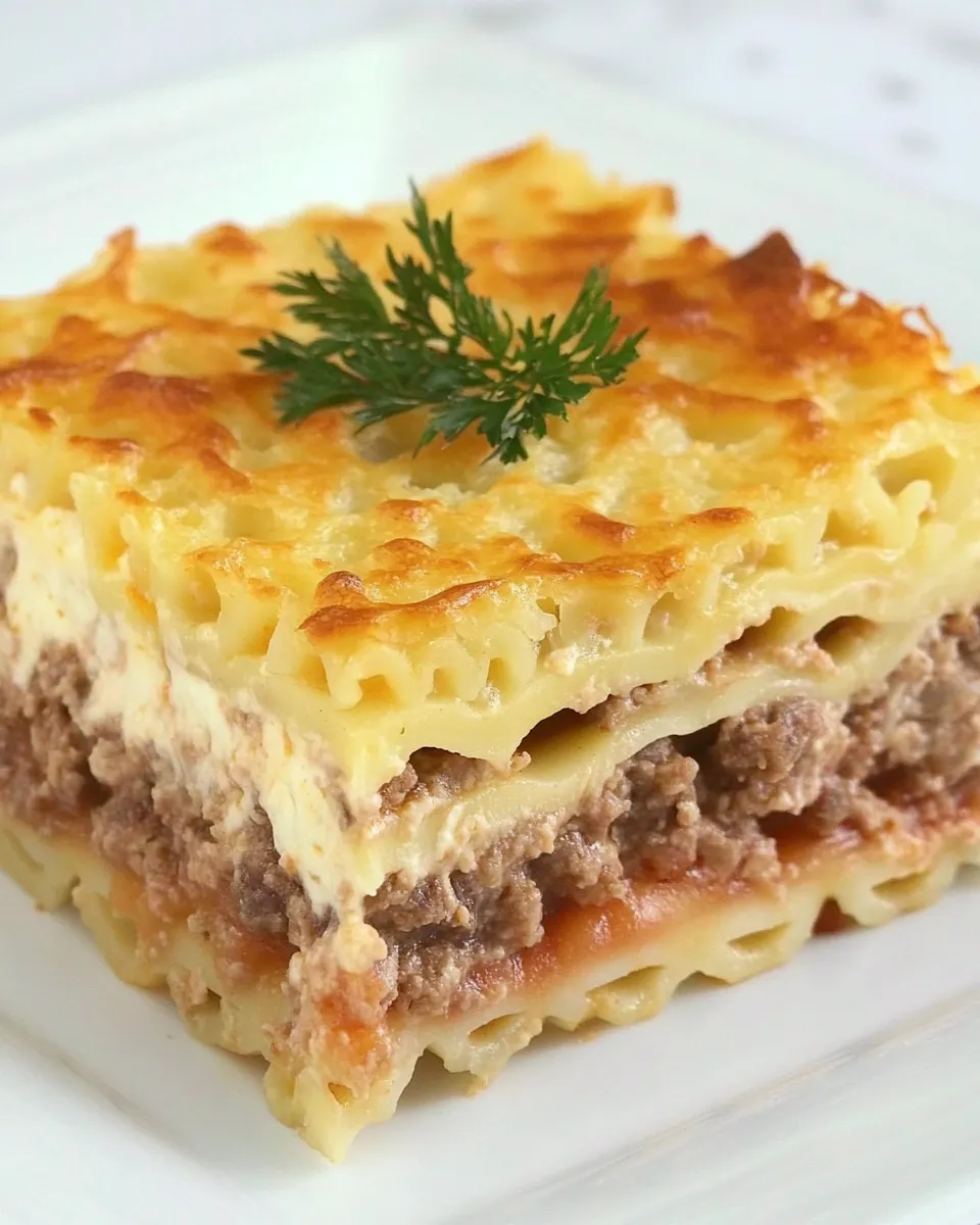 Homemade Pastitsio (Greek Lasagna) photo