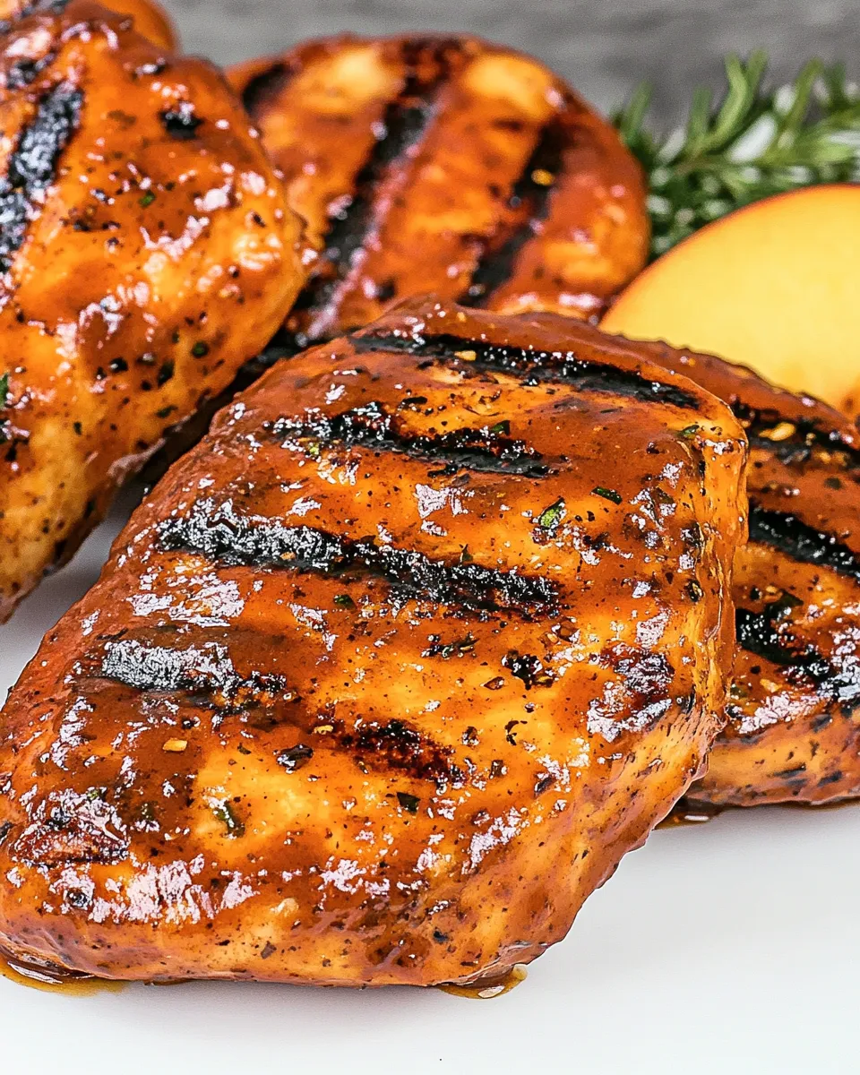 Classic Peach BBQ Grilled Chicken image