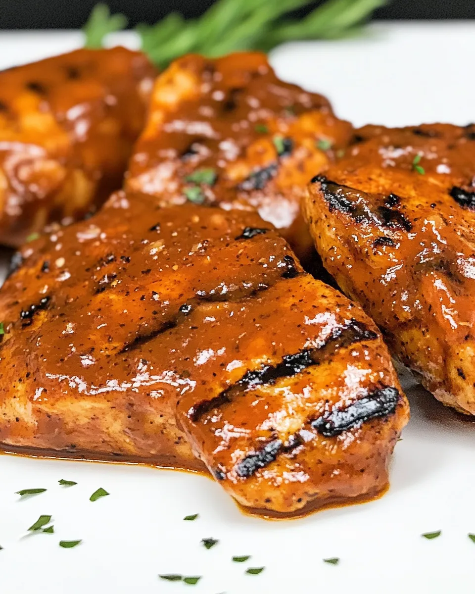 Easy Peach BBQ Grilled Chicken recipe photo