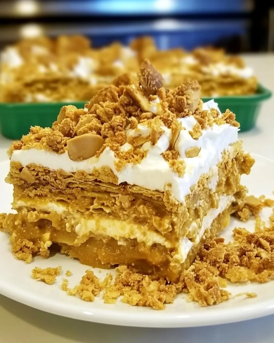 Easy Peanut Butter Lasagna plate image