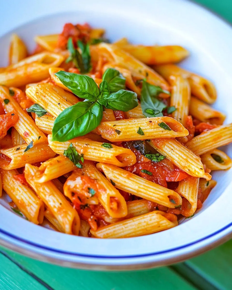 Delicious Penne alla Arrabbiata plate image