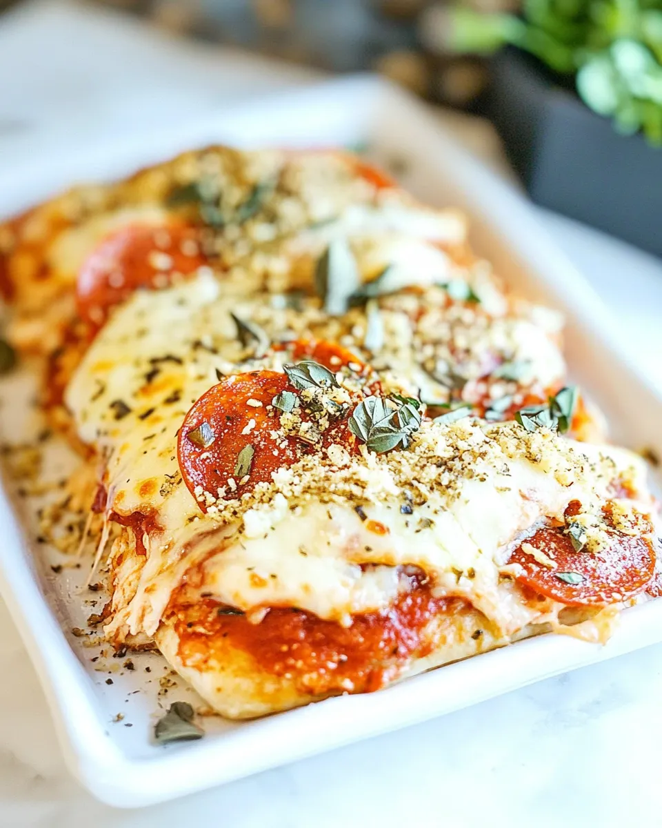 Classic Pepperoni Pizza Chicken image