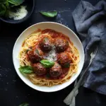 homemade Perfect Spaghetti & meatballs photo