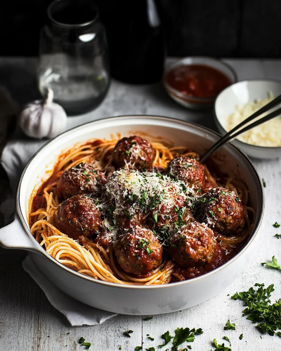 easy Perfect Spaghetti & meatballs picture